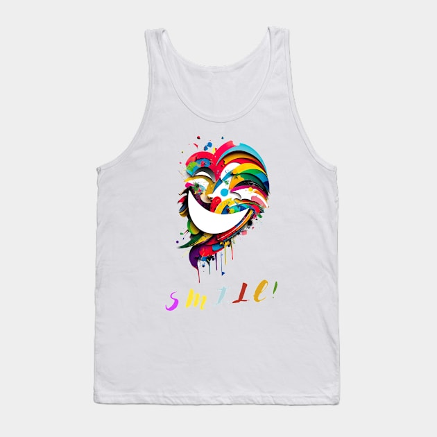 Smile and spread joy around you, Smiles are Contagious Tank Top by HSH-Designing